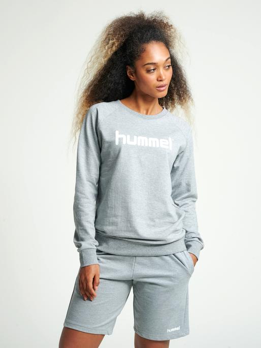 Actual product image hummel Go Cotton Logo Sweatshirt Woman (XS)