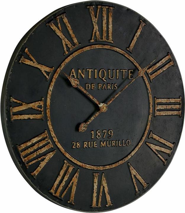 Actual product image Loberon Murillo clock antique black (60 cm)