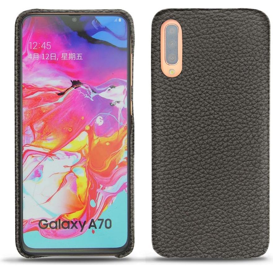 Thumbnail - Noreve Lederschutzhülle (Samsung Galaxy A70), Smartphone Hülle, Grau