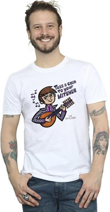 Actual product image Netflix Mens The Witcher The Bard Performs T-Shirt (XXL)