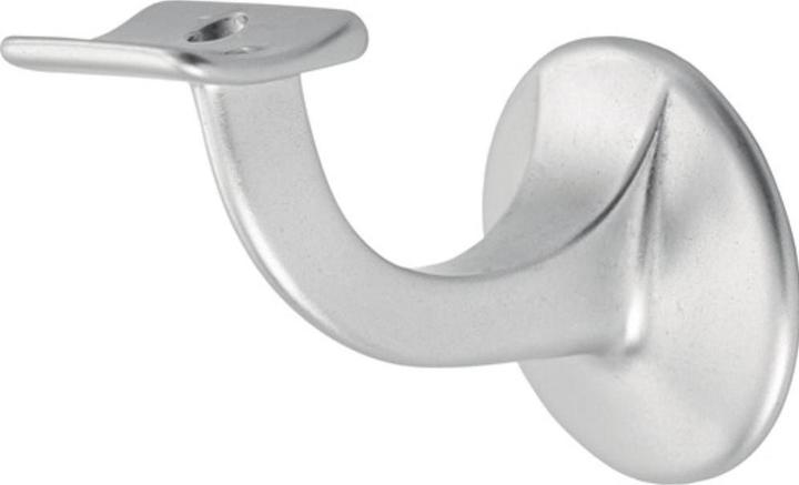 Hermeta Handrail support 3501 aluminium silver anodised Diameter wall plate 56 mm curved support (Aluminium)