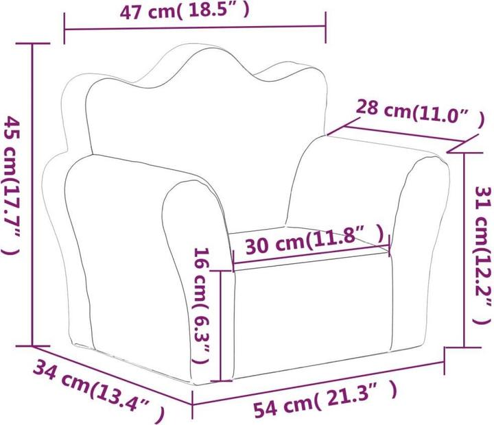 Actual product image vidaXL Kindersofa (Children sofa)