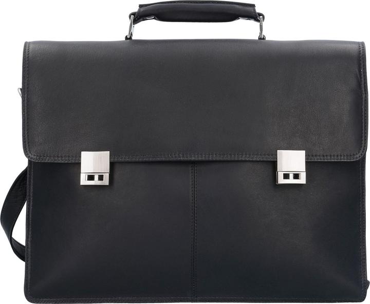 Harolds Country briefcase II leather 41 cm laptop compartment