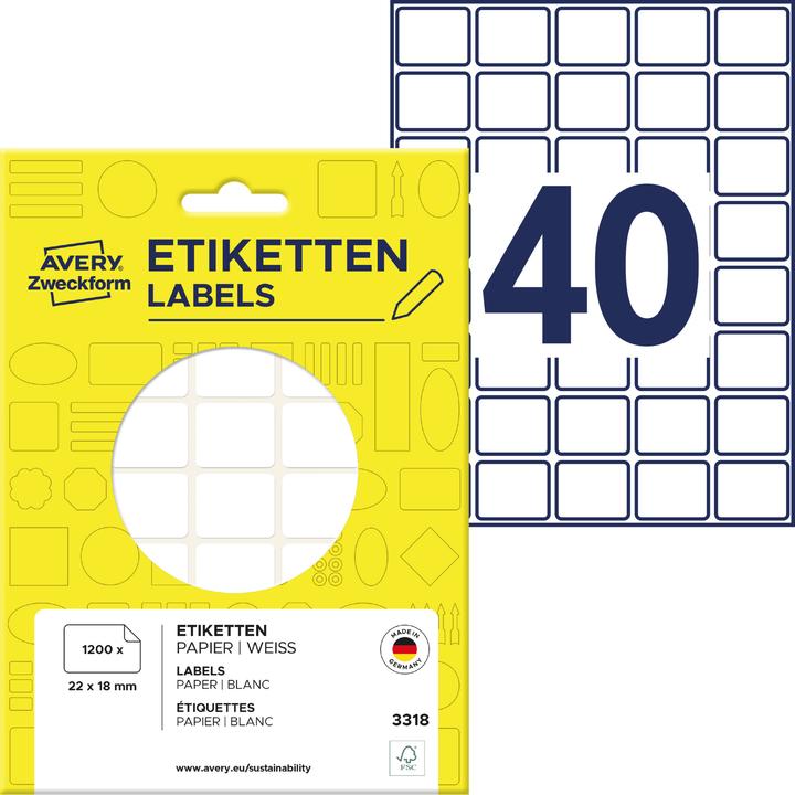 Image du produit Avery Mini étiquettes d'organisation