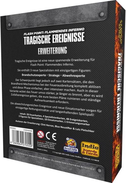 Actual product image IBCD0022 - Tragische Ereignisse - Board Game, for 2-6 Players, from 10 years (DE Expansion) (German)