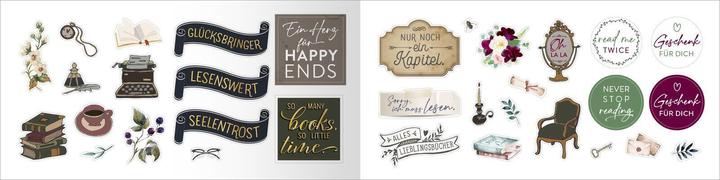 Actual product image myNOTES stationery: Romance sticker booklet (16 Sticker)