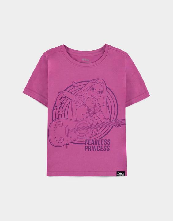Immagine prodotto Difuzed Disney Fearless Princess (Bambini) - Maglietta a maniche corte di Rapunzel Girls - 122/128 (122, 128)