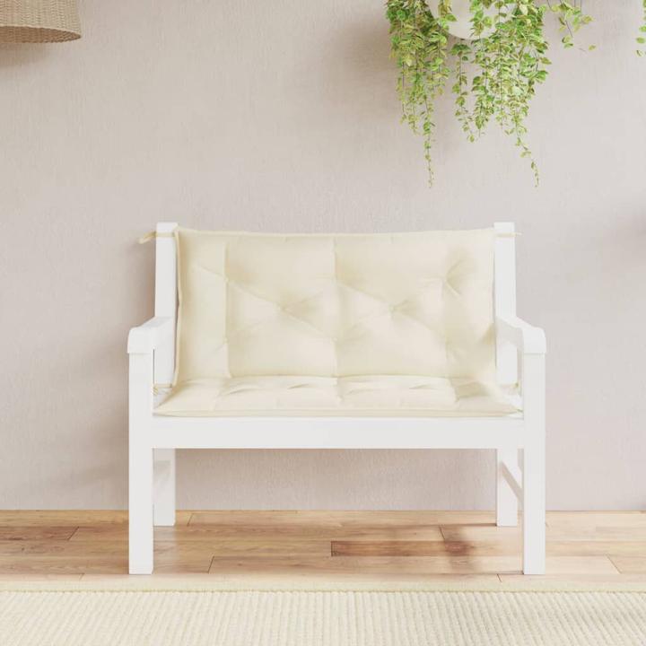 Actual product image VidaXL Garden bench cushions 2 pcs. O x ford fabric (100 x 50 x 7 cm)