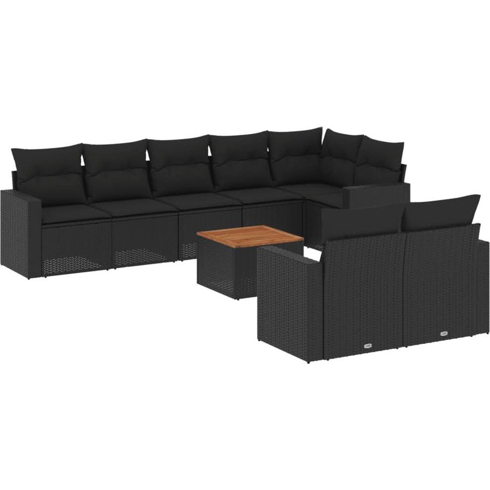 VidaXL, Gartenlounge, 10-tlg. Garten-Lounge-Set mit Kissen