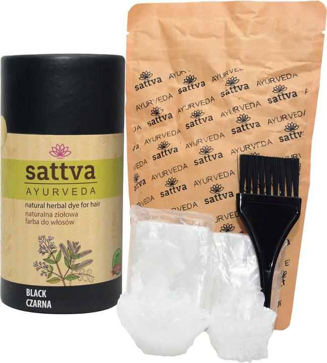 Image du produit Sattva Ayurveda Sattva - Teinture naturelle à base d'herbes pour les cheveux Natural H (Noir)