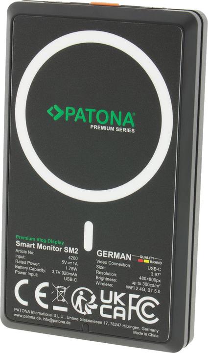 Produktbild Patona Vlog Display Smart Monitor SM2