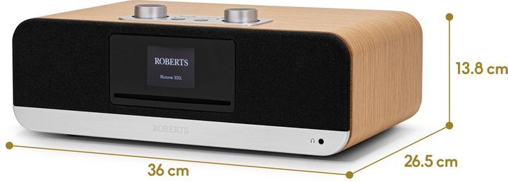 Produktbild Roberts Dab Fm Bt USB CD Stereo Blutune 300le Bois Cerisier (FM, DAB+, Bluetooth)