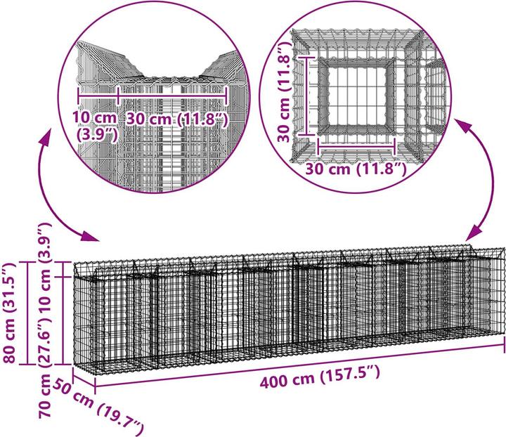 Produktbild vidaXL Zaunpaneele
