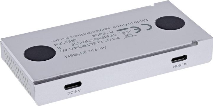 Image du produit InLine ® 4-Port Magnetic USB Hub, 2x USB-C, 2x USB-A, 10Gb/s, Aluminiumgehäuse (USB-C, 4 ports)