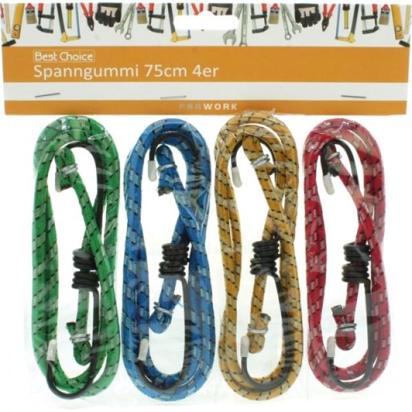 Best Choice, Spanngurt + Ladungssicherung, Spanngurte 4er je 75cm 4 Farben sortiert