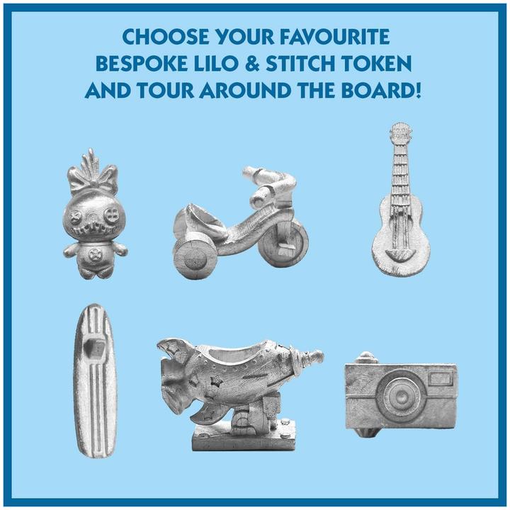 Actual product image Winning Moves Lilo and Stitch Monopoly Board Game, Embark on an out of this world journey with Lilo (English)