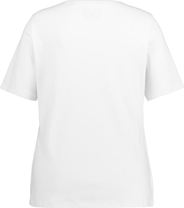 Immagine prodotto Ulla Popken Maglia aderente con davanti doppio, scollo a girocollo e mezze maniche (62)