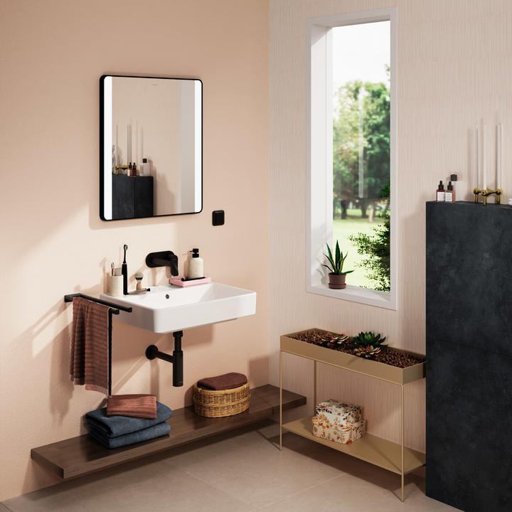 Produktbild hansgrohe Xanuia Q Waschtisch, ohne Hahnloch, mit Überlauf, 600x480mm, weiss (480 mm, 600 mm)