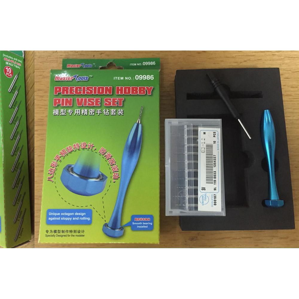 Master Tools Precision Hobby Pin Vise Set(0.3-1.2mm)