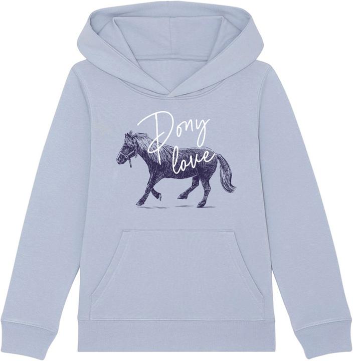 Immagine prodotto Marengo Felpa con cappuccio organico Pony Love Kids (146)