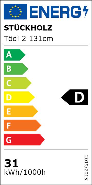 Etichetta energetica Stückholz Tödi 2 (131 cm) (3100 lm)