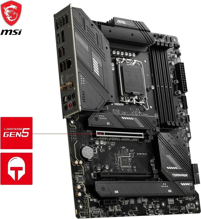 Productafbeelding MSI MB MAG B760 TOMAHAWK WIFI (B760,S1700,mATX,Intel) (LGA 1700, Intel B760, ATX)
