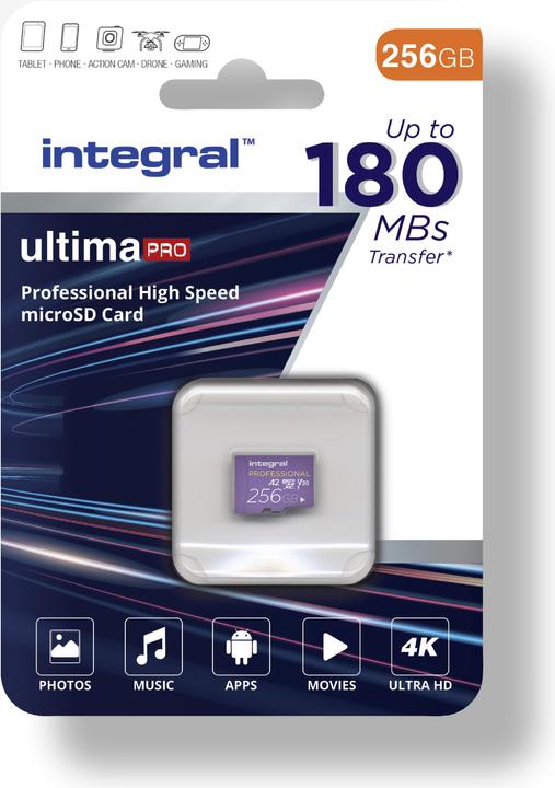 SDXC Micro 256GB U3 CL10 V30 (256 GB, microSD, U3, UHS-I)