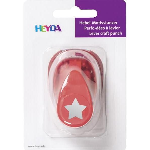 Thumbnail - Heyda, Locher, Motivstanzer Stern, klein, Farbe: rot