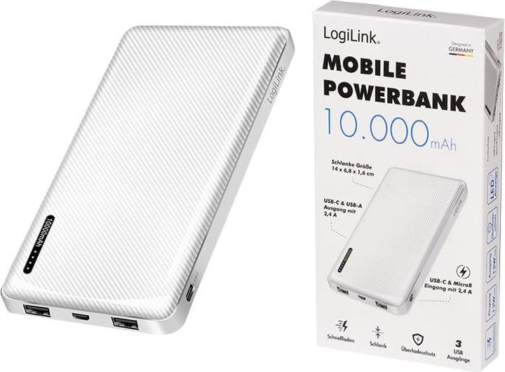 Produktbild LogiLink PA0328WRF (10000 mAh, 12 W, 37 Wh)