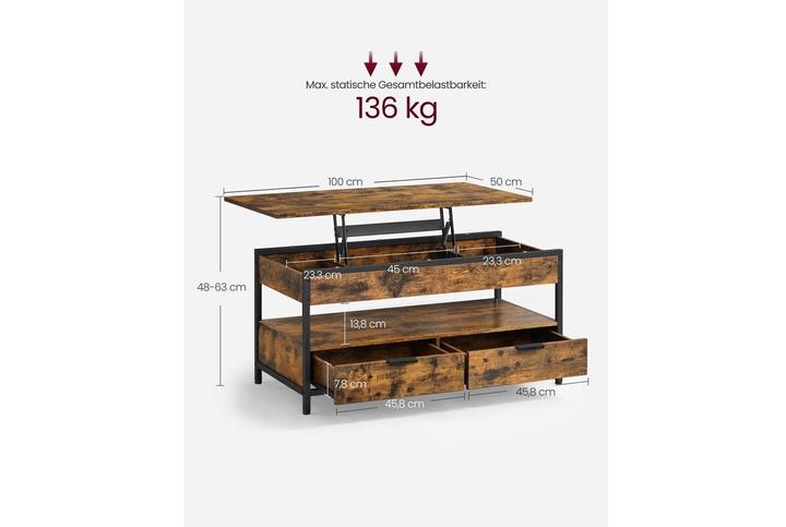 Actual product image Vasagle Leon (100 x 50 x 48 cm)