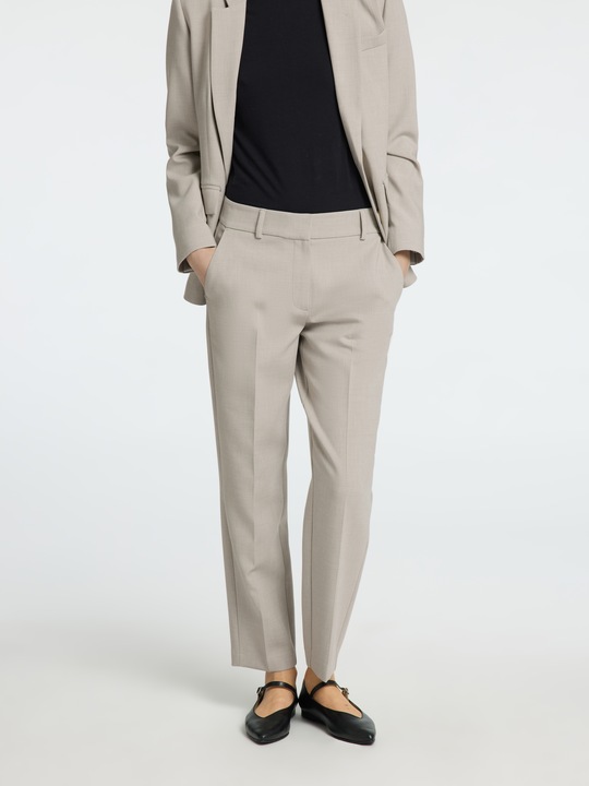 Actual product image Selected Femme Slfrita-Ria Mw Crop Pant Mel Noos (36)