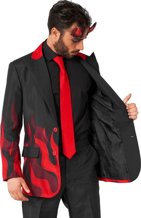 Actual product image OppoSuits Devil Suit, Black Devil Demon Party Costume (S)
