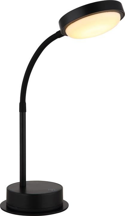 Immagine prodotto Globo Pegasi LED Tischleuchte 0,90W Warmweiss Schwarz Matt, Metall Ø11cm 24103TA (110 lm)