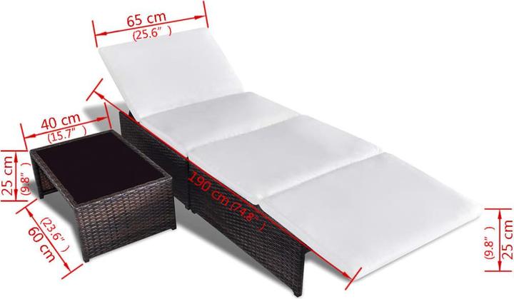 Immagine prodotto vidaXL Gartensessel verstellbar (68 cm)