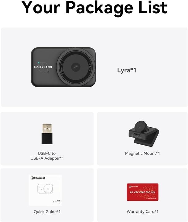 Produktbild Hollyland 4K Webcam mit Autoframing & HDR