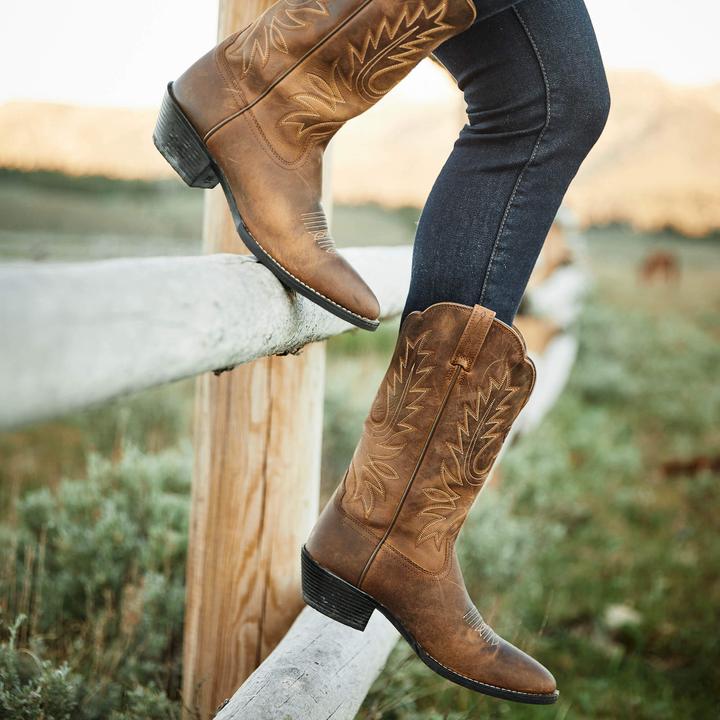 Image du produit Ariat bottes western en cuir heritage r toe (37.5)