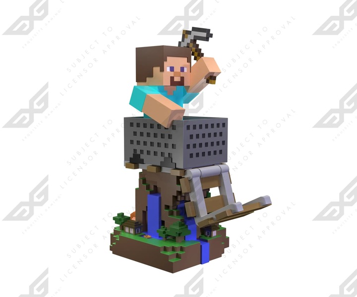 Produktbild Exquisite Gaming Cable Guys R.E.S.T - Minecraft - Steve Support pour Téléphone et Manette (PS5)