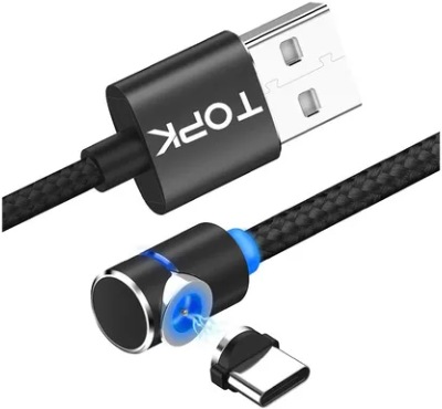 Actual product image TOPK USB type C - USB A (0.20 m, USB 2.0)