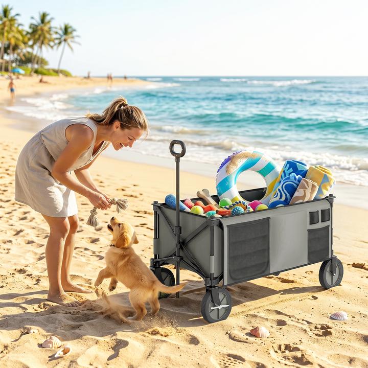 Actual product image Outsunny Handcart with side pockets