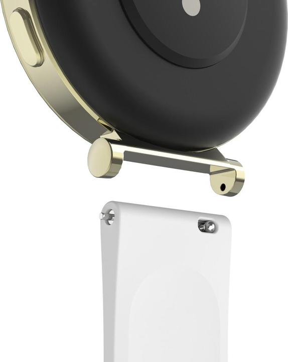 Image du produit Hama Armband zum Wechseln für Smartwatch 7000, Silikon, Weiss (18 mm, Acier inoxydable, Silicone)