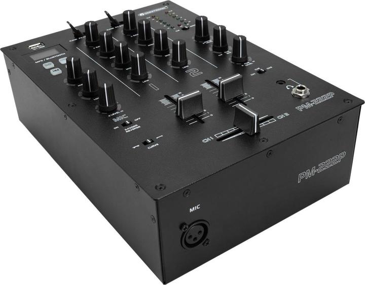Omnitronic PM-222P 2-channel DJ mixer with player (DJ controller)