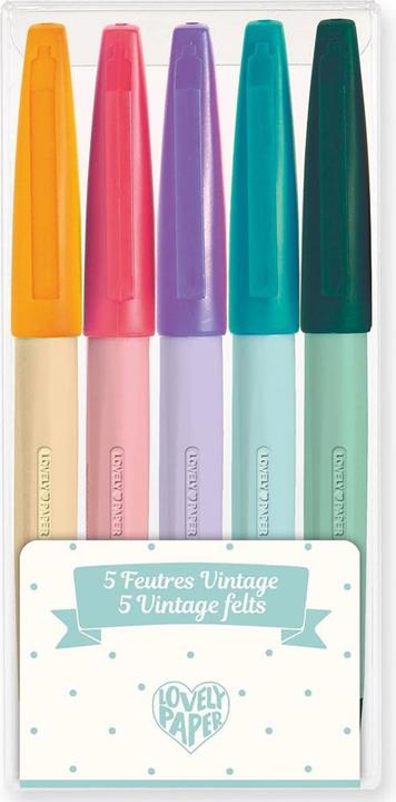 Actual product image Djeco 5 Filzstifte Vintage (5 x)