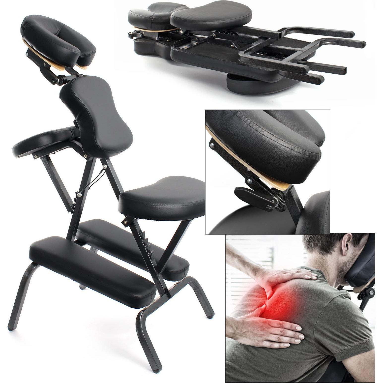 Thumbnail - Wiltec, Massageliege + Massagesessel, Toboli Massagestuhl klappbar 120 kg mobiler Tattoostuhl tragbar Behandlungsstuhl