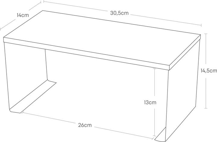 Actual product image Yamazaki Narrow stackable kitchen shelf TOSCA