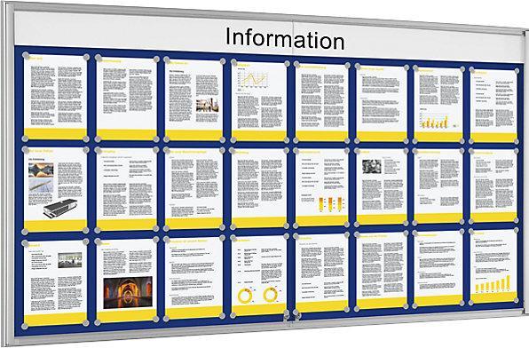 Image du produit Schaar-Design Vitrine simple BASIC (Tableau noir, 196 x 98.50 cm)
