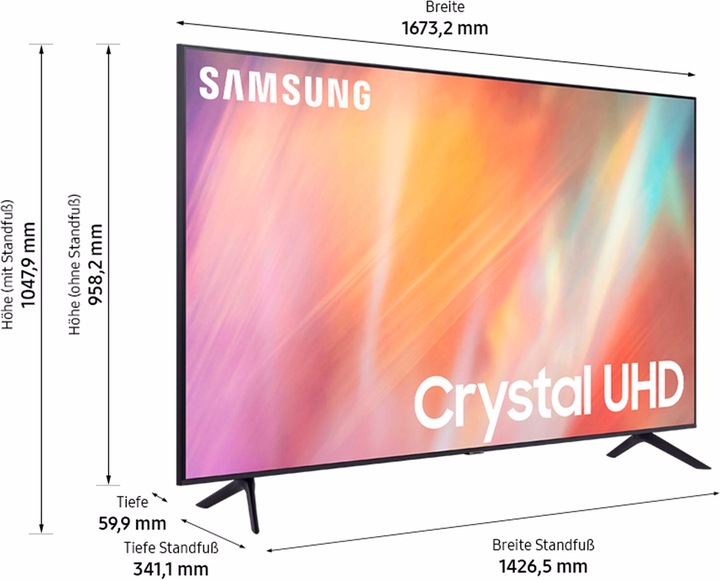 Produktbild Samsung GU75AU7179U (75", AU7100, LED, 4K, 2021)