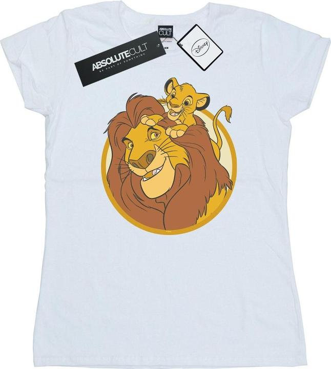 Actual product image Disney Womens/Ladies The Lion King Mufasa And Simba Cotton T-Shirt (M)