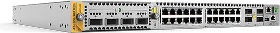 Produktbild Allied Telesis ALLIED Advanced Layer 3 switch 24x 100M/1G/2.5G/5G/10G-T 4x QSFP+/QSFP28 1x Expansion slot and dual (24 Ports)