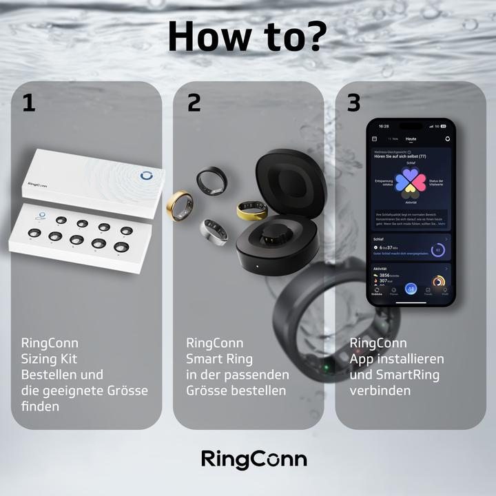 Produktbild RingConn Smart Ring (Gen2) (10, Silver)