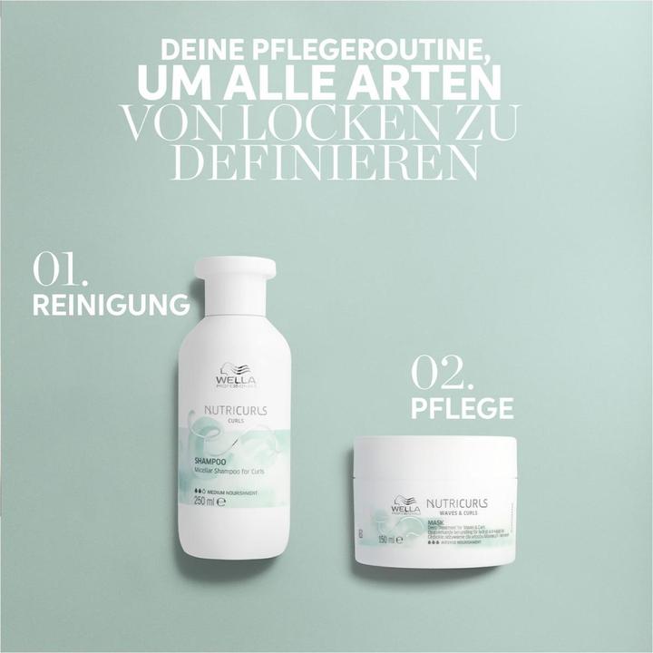 Image du produit Wella NutriCurls Mizellen-Shampoo für Locken (1000 ml, Shampoing liquide)